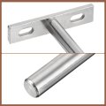 8pcs Floating Shelf Bracket 8 Inch Wall Mounting Blind Support Hidden For Wood Shelves Silver 