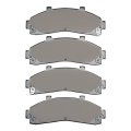 Disc Brake Pads For Mazda B2300 1995 1996 1997 Semi Metallic Friction Mechanical Wear Sensor 2 21 Inner Height 0 65 In 