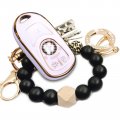 Rfsrz Soft Tpu Key Shell Case Full Cover Protector For Buick Encore Enclave Envision Silicone Car Keys Tassel Accessories White 