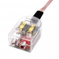 Polarlander 1pcs High Low Sockets For Car Speaker Rca Level Adaptor Auto Line Out Audio 2 Channel Converter