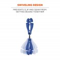Squids 3420 Swiveling Glove Clip Holder With Dual Clips Blue Durable Non Conductive Ppe And Tool Gear Breakaway Link Closure