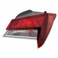 Right Tail Lamp For Hyundai Elantra 2011 Led Waterproof Rear Light Assembly Part Number 11-9235-00 Red Plastic Lens Black 