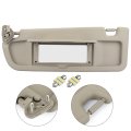 Sun Visor Fit 2006-2011 For Honda Civic Without Sunroof Left Driver Side Warm Gray 