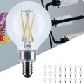Satco 5w Led G16 5 Globe Light Bulb 5000k Natural 500 Lumens Clear Finish E12 Candelabra Base Dimmable 300 Degree Beam Enclosed