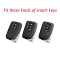 Carbon Fiber Car Key Fob Case Cover Chain Ring Keychain Accessories For Lexus
