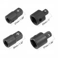 Uxcell Socket Reducer And Adapter Set Of 4 Pcs Female To Male Cr-v Black