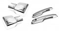 Chrome Towing Mirror Covers And Door Handle For 2007 2013 Chevy Silverado 2500 3500 2 Only Silver Abs Plastic 
