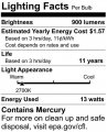 Satco S6235 Mini Spiral Compact Flourescent Light Bulb 13w 2700k Warm White Cfl 4 Pk