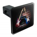 Electric Guitars American Usa Flag Rock And Roll Red White Blue Tow Trailer Hitch Cover Plug Insert