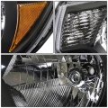 Auto Dynasty Black Housing Amber Corner Headlight Lamps Tool Kit For Tacoma 12-15 