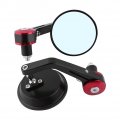 1 Pair Universal 7 8 Round Handlebar Bar End Rear View Mirrors Motorcycle Scooter Sidemirror Red Head 