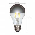Satco 6 Pack Dimmable Led Filament Lamps S12421 High Lumens Watt A19 Silver Crown Medium Base 2700k 90 Cri 120 Volt For Use At