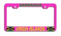 Jamaica Virgin Islands Jamaican Pn Car Suv Truck Metal License Plate Frame Tag Holder F91