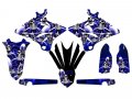 2008-2014 Fits Polisport Restyle Yz 125 Jester Blue Senge Graphics Base Kit For Yamaha 