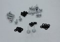 Xkh- Motorcycle Silver Spike Fairing Bolts Kit Compatible With 2003-2006 Kawasaki Ninja Zx6r Zx 636 Zx6rr B075dv9b7v