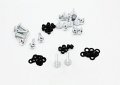 Xkh- Motorcycle Silver Spike Fairing Bolts Kit Compatible With 2003-2006 Kawasaki Ninja Zx6r Zx 636 Zx6rr B075dv9b7v
