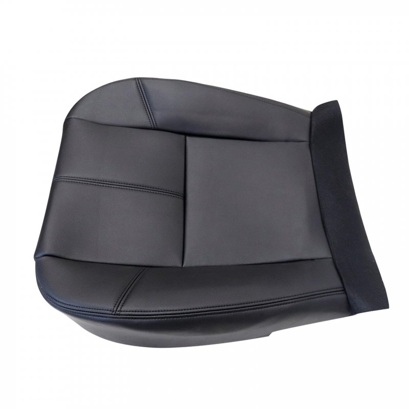 Front Bottom Seat Cover For Chevy Gmc Tahoe Suburban Avalanche Sierra Yukon Xl 2007 To 2014 Black Microfiber Leather Custom Fit