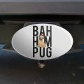 Bah Hum Pug Oval Tow Trailer Hitch Cover Plug Insert