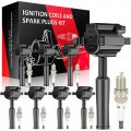 8 Ignition Coils With Iridium Spark Plugs For Jaguar Vanden Plas Xj8 Xjr Xk8 Xkr V8 L6 4 0l 1510ab Uf-415 C1323