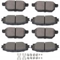 Automotive Replacement Brake Pads Front Rear Fit For Lexus Ct200h 2011-2017 For Toyota Prius 2012 Plug-in 2012-2013 Prime 2017