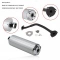 Minho Motorcycle Exhaust Muffler Assembly In Iron Aluminium Material Compatible With Chinese Gy6 Scooter Moped Roketa Tank