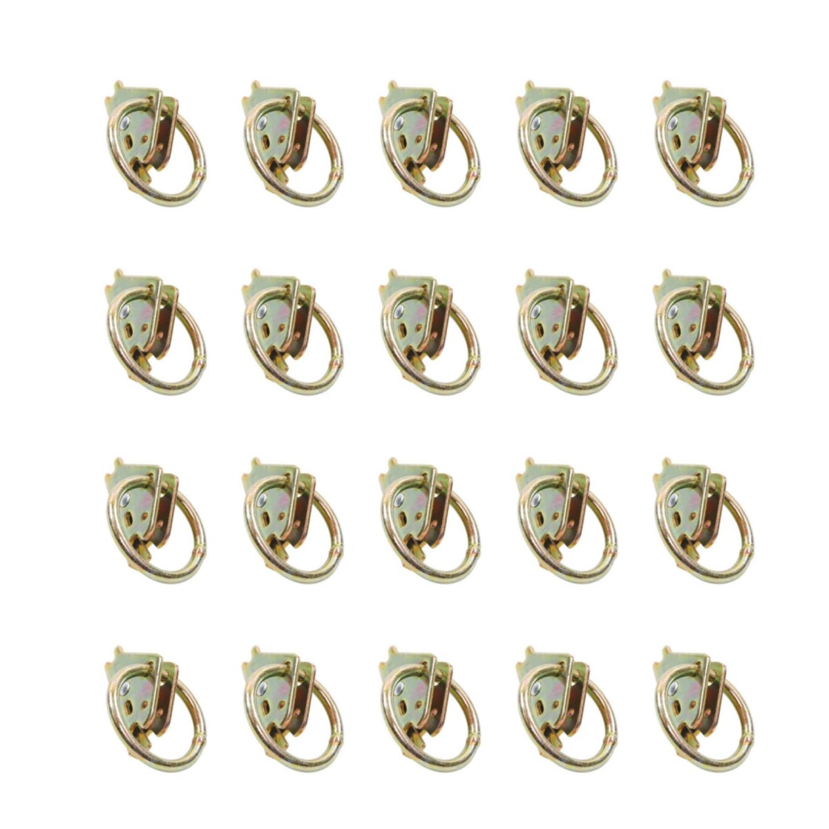 2 In E Track O Ring Tie Down Anchors For Trailer 20 Pack 1500 Lb Load Limit Steel Cargo Securing Rings Rail Systems