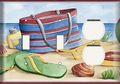 Two Switch One Duplex Receptacle Plate Beach Bag 