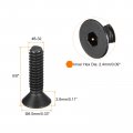 Uxcell 8-32x5 8 Flat Head Socket Cap Screws 10 9 Grade Carbon Steel Hex Countersunk Screw Bolts Machine Fasteners Fully