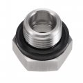 Uxcell Oil Liquid Level Gauge Sight Glass M16x1 5mm Male Threaded 304 Stainless Steel Air Compressor Fittings With Gasket