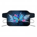 Huisefor Blue Butterfly Pattern Windshield Cover For Ice And Snow Stylish Car Front Window Decorations Waterproof Anti Scratch 