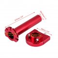 Throttle Twist Grips Universal 7 8 22mm Handlebar Accelerator For Motorcycle Scooter Dirt Bike Red