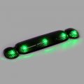 Ocpty Cab Marker Light 3pcs Smoke Top Roof Running Assembly T10 Green Bulbs 1 Set Wiring Pack Switch Fit For 2002-2006 Chevy