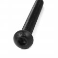 Uxcell M8x80mm 10 9 Alloy Steel Button Head Hex Socket Cap Screw Bolt Black 10pcs