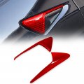 Finmokal 2pcs Red Carbon Fiber Side Camera Protection Coverfor Tesla Model 3 Y 2021-2023