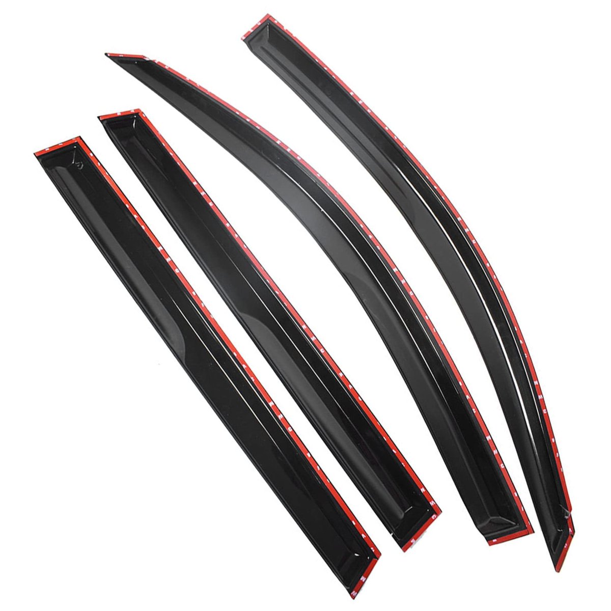Window Visors Sun Rain Guards For Rav4 2006 2012 4 Pack Car Deflectors Vent Shade Replacement Black Abs Plastic Outside Side