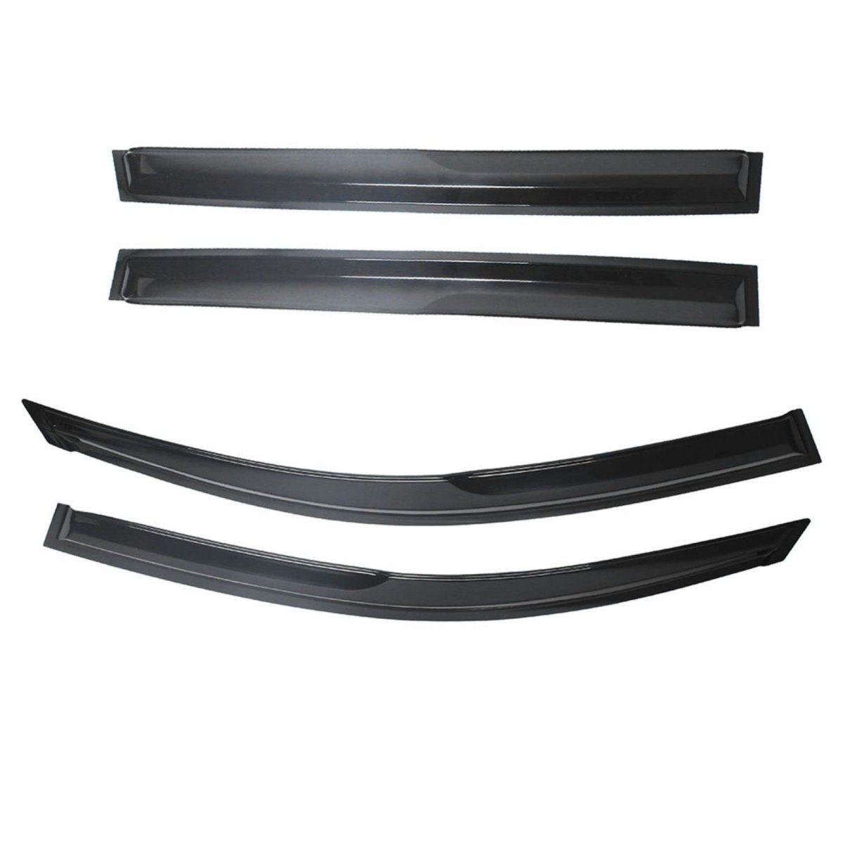 Window Visors Sun Rain Guards For Rav4 2006 2012 4 Pack Car Deflectors Vent Shade Replacement Black Abs Plastic Outside Side