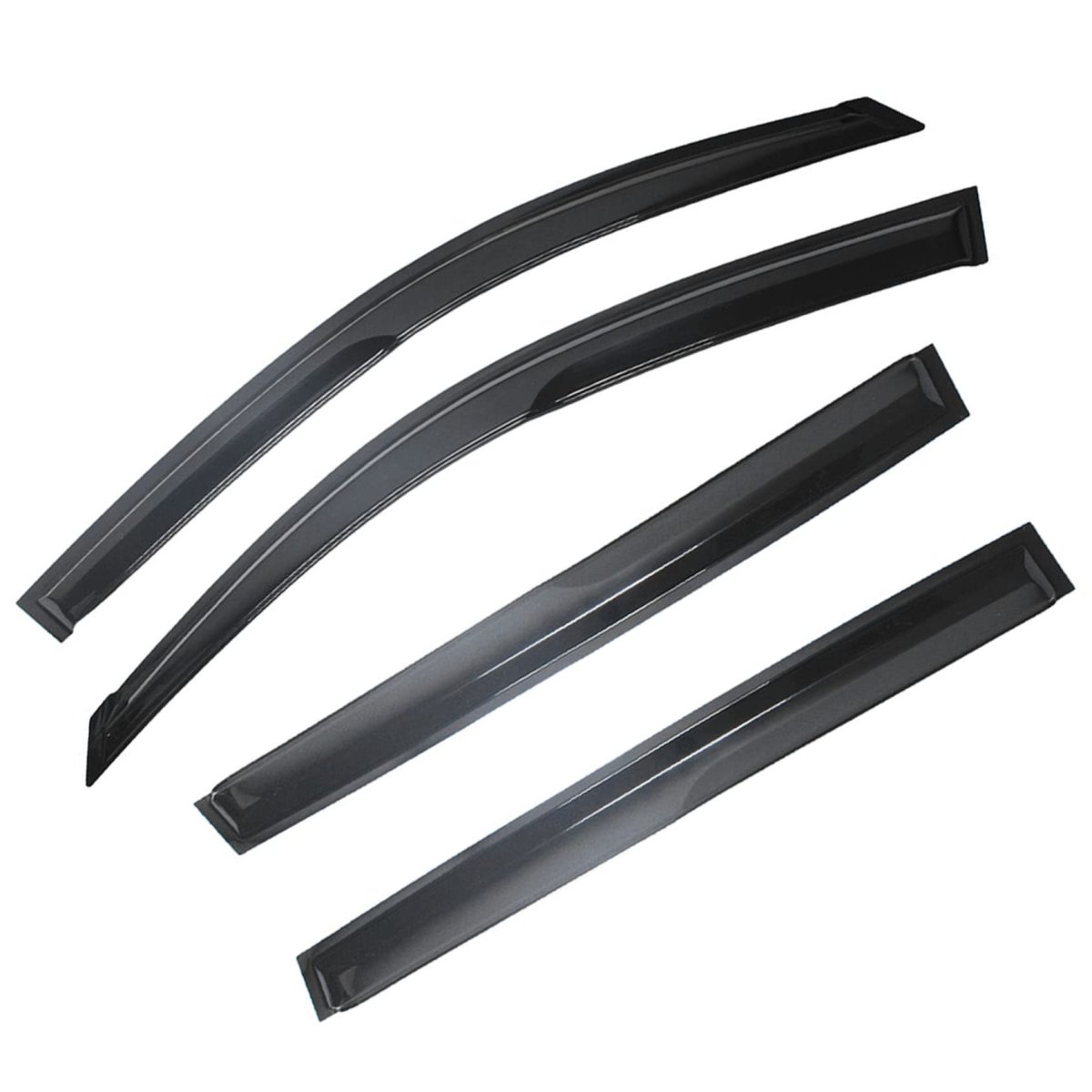 Window Visors Sun Rain Guards For Rav4 2006 2012 4 Pack Car Deflectors Vent Shade Replacement Black Abs Plastic Outside Side