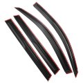 Window Visors Sun Rain Guards For Rav4 2006 2012 4 Pack Car Deflectors Vent Shade Replacement Black Abs Plastic Outside Side