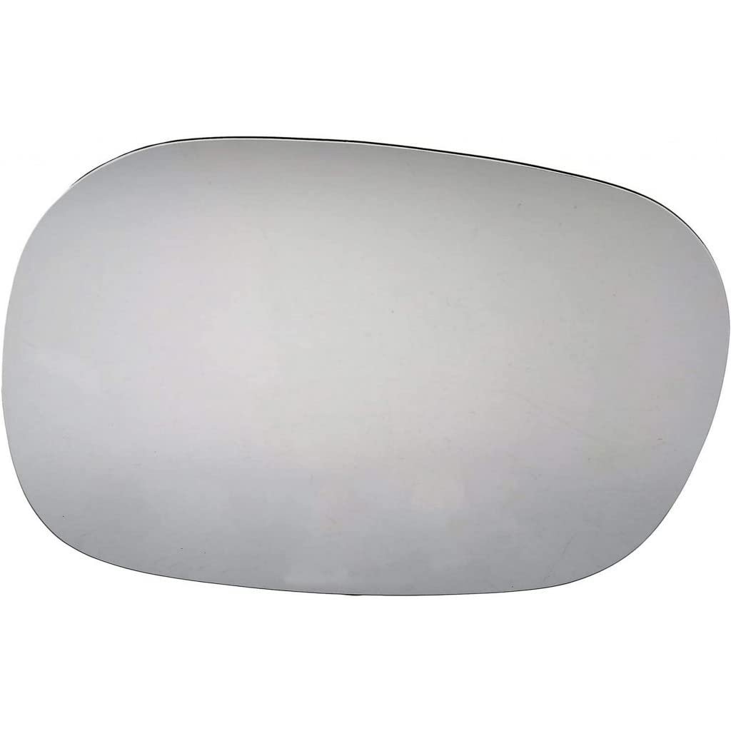 Door Mirror Glass For Dodge B1500 B2500 B3500 1995 To 1998 Clear With Adhesive Strips Attachment Front Mount Replacement