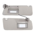 Driver And Passenger Side Sun Visor With Mirror Light Gray Replacement For Ram 1500 2500 3500 2013-2018 