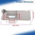 Driver And Passenger Side Sun Visor With Mirror Light Gray Replacement For Ram 1500 2500 3500 2013 2018 Set Of 2