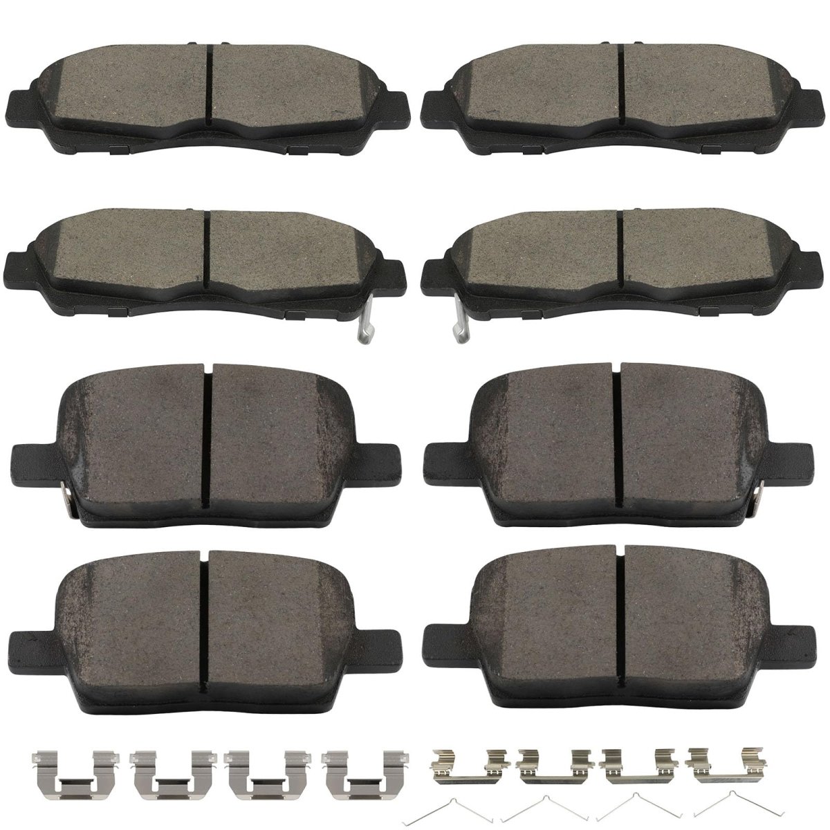 Front Rear Brake Pads D1896-9124 D1877-9105 Compatible For 2018-2020 Buick Enclave 2017-2020 Cadillac Xt5 Chevrolet Traverse