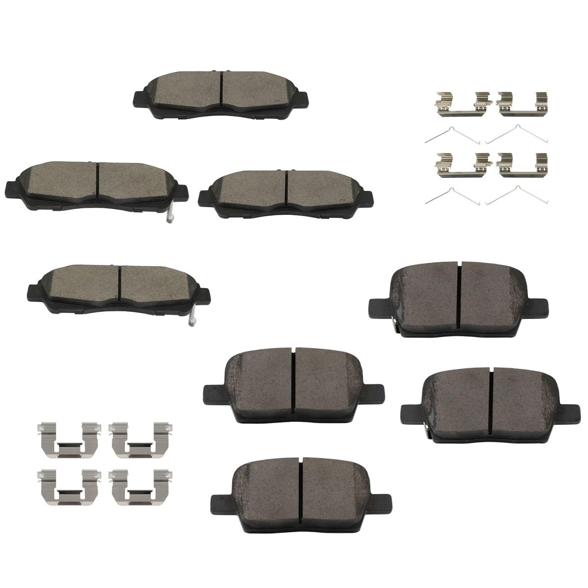 Front Rear Brake Pads D1896-9124 D1877-9105 Compatible For 2018-2020 Buick Enclave 2017-2020 Cadillac Xt5 Chevrolet Traverse