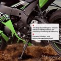 Motorcycle Side Stand Enlarger Fit For Ninja Zx-10r 2016-2023 Zx-10rr 2018-2023 Kickstand Shoes Extension Plate Black