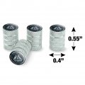 The Batman Gotham City Seal Tire Rim Wheel Aluminum Valve Stem Caps