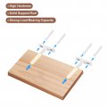 Uxcell 4pcs Floating Shelf Bracket 4 Inch Wall Mounting Blind Support Hidden For Wood Shelves White