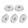 Knurled Thumb Nuts M3 Female Thread Thin Type Nickel-plated Carbon Steel Nut Flat Head Through Hole Lock Adjusting For 3d 