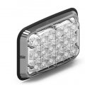 Spot Lux 6x4 Amber Led Scene Light For Fire Truck And Ambulance S-4600a Perimeter Lighting With Clear Lens 40 Degrees Viewing 