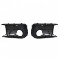 Ecotric Fog Lights Bezel With Led Light Compatible 18-21 Subaru Wrx Sti White Drl Amber Turn Signal Lamp Trim Cover Replacement