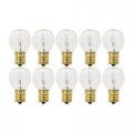 Ocs Parts Hi-intensity Light Bulbs 25w S11 E17 Replaces Lava Lamp Pack Of 10 